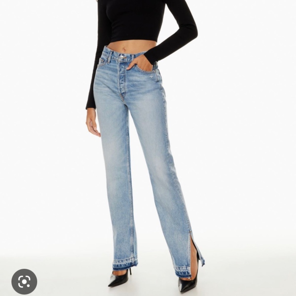 EB denim unraveled two jeans size 25